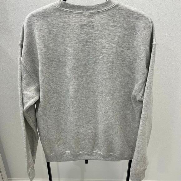 Davie Bowie Women's SM Rebel Rebel Heather Gray Pullover Sweatshirt - Picture 3 of 4